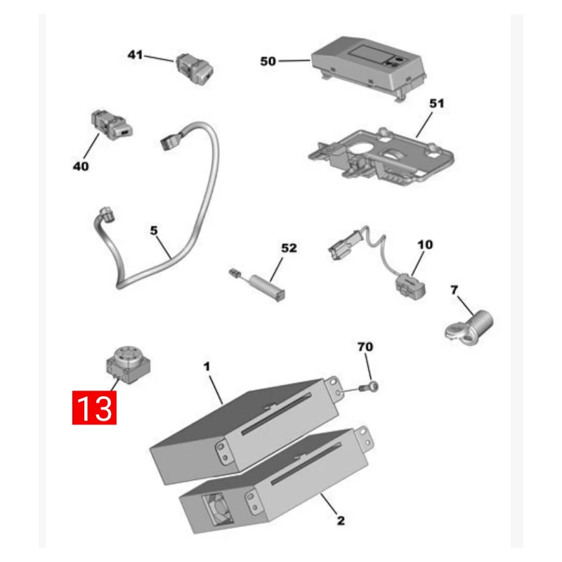 98039031ZD Interruptor navegación Original Citroen DS5 2013-2017 - imagen 4