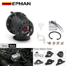 EPMAN Valvula de soplado turbo universal con brida IV 4 negro/plata