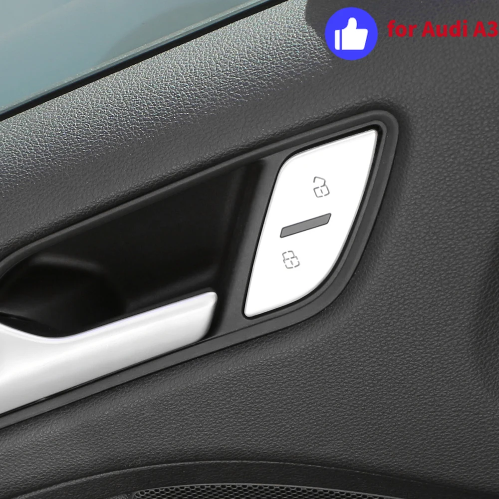Audi A3 8V 2013-2019 Tapas del botón de bloqueo con lentejuelas - imagen 3