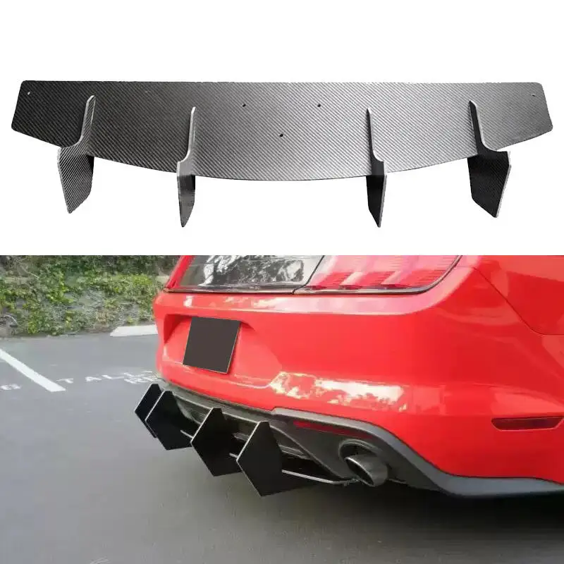 Difusor trasero de fibra de carbono estilo AC – Ford Mustang 2018-2022 - imagen 3