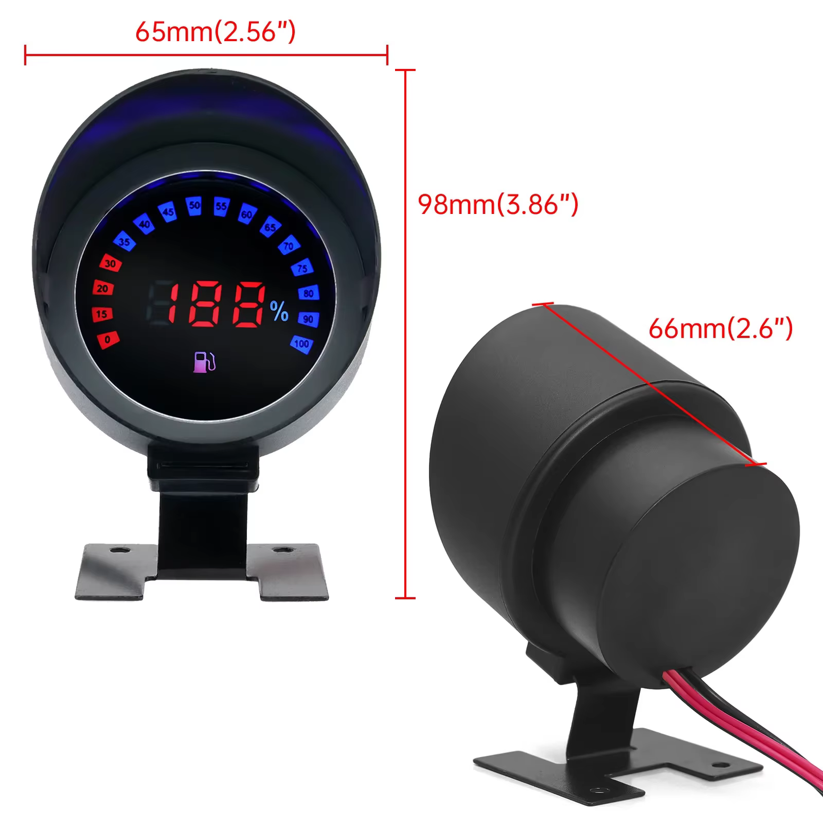 Indicador digital de nivel de combustible LCD 12/24 V universal - imagen 5