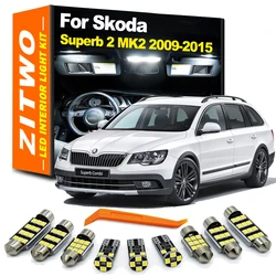 Bombillas LED interior Skoda Superb MK2 2009-2015 lectura y cúpula