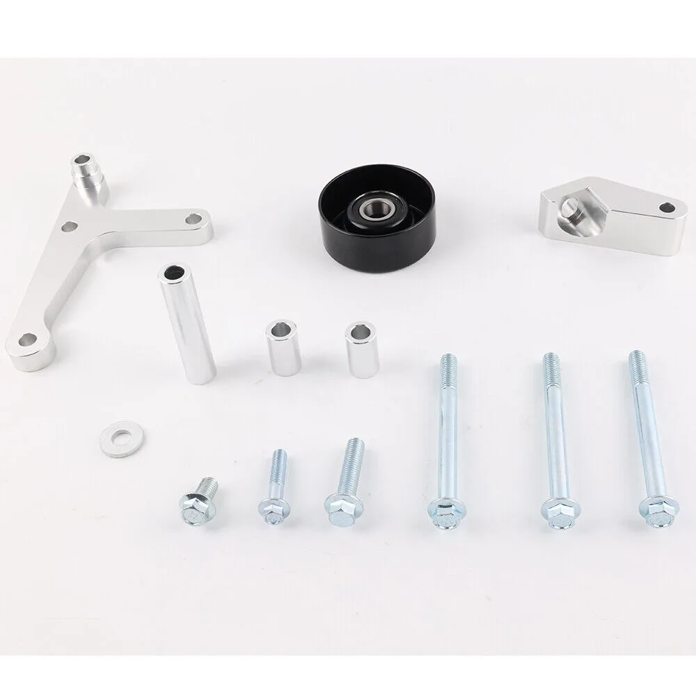 Soporte alternador Camaro LS1 con abrazadera y polea – montaje bajo - imagen 3