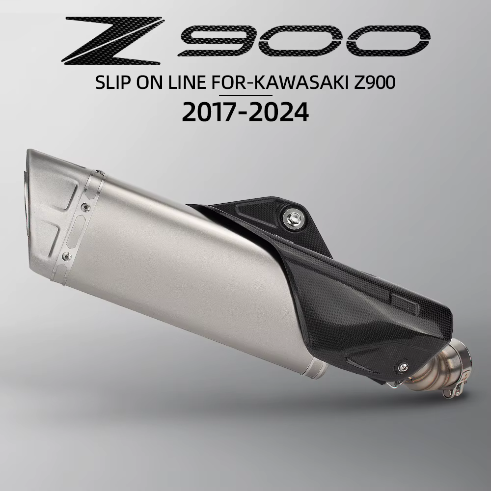 Silenciador de escape con cubierta de carbono para Kawasaki Z900