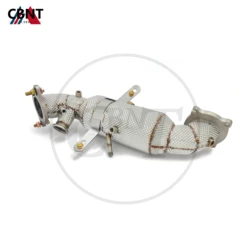Sistema de escape CBNT, cabezales de escape con protector térmico para Alfa Romeo Giulia Stelvio 2,0 T 2020-2023, bajante catted/sin gato