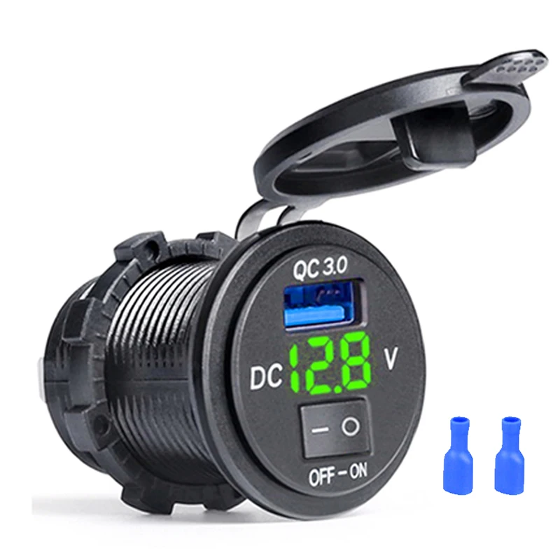Toma de cargador para coche 12/24 V con doble USB QC3.0 - imagen 5
