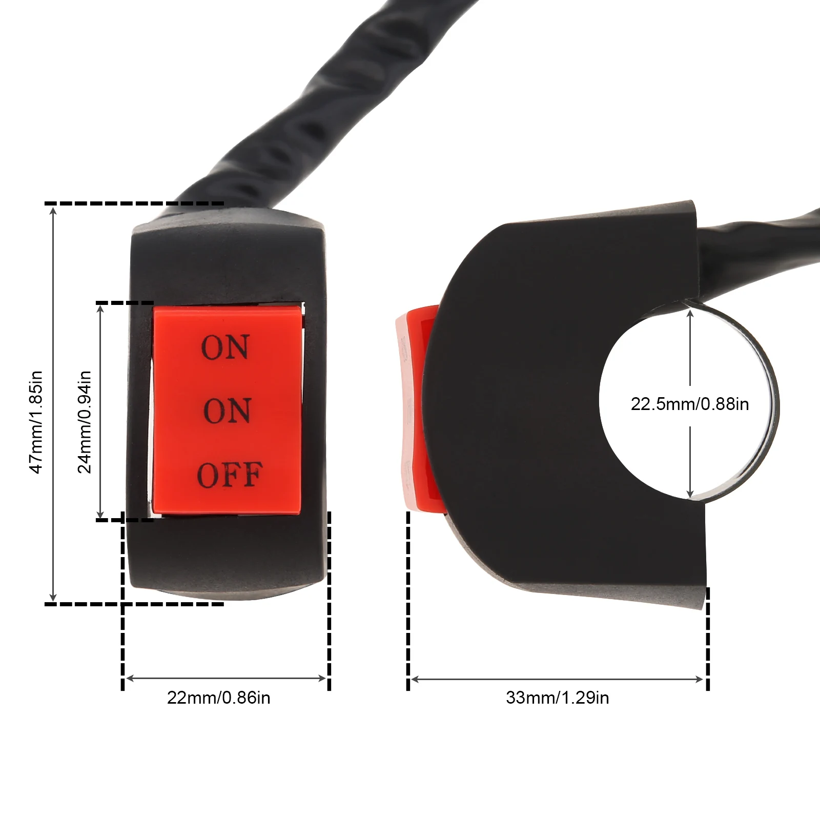 Faro LED moto 6000K doble haz alta/baja universal de repuesto - imagen 4