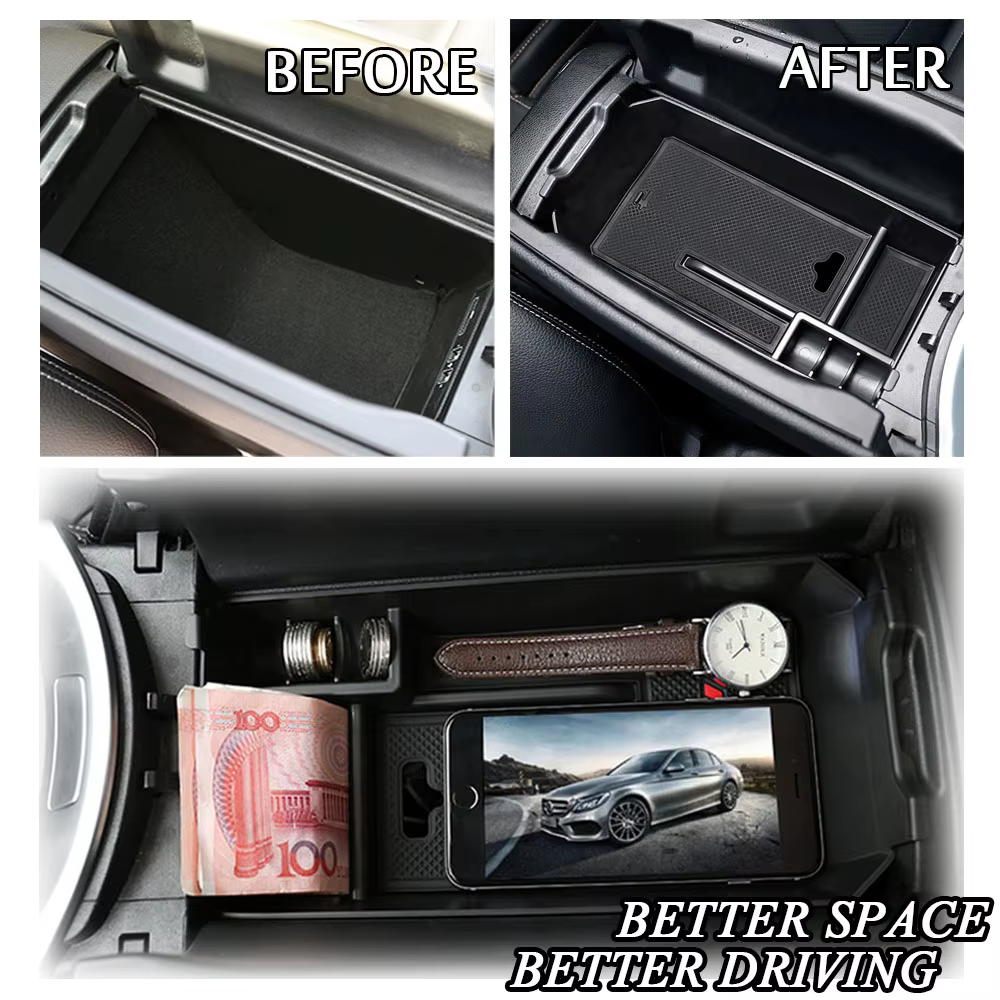 Bandeja organizadora de consola central Mercedes-Benz Clase C W205 y GLC - imagen 3