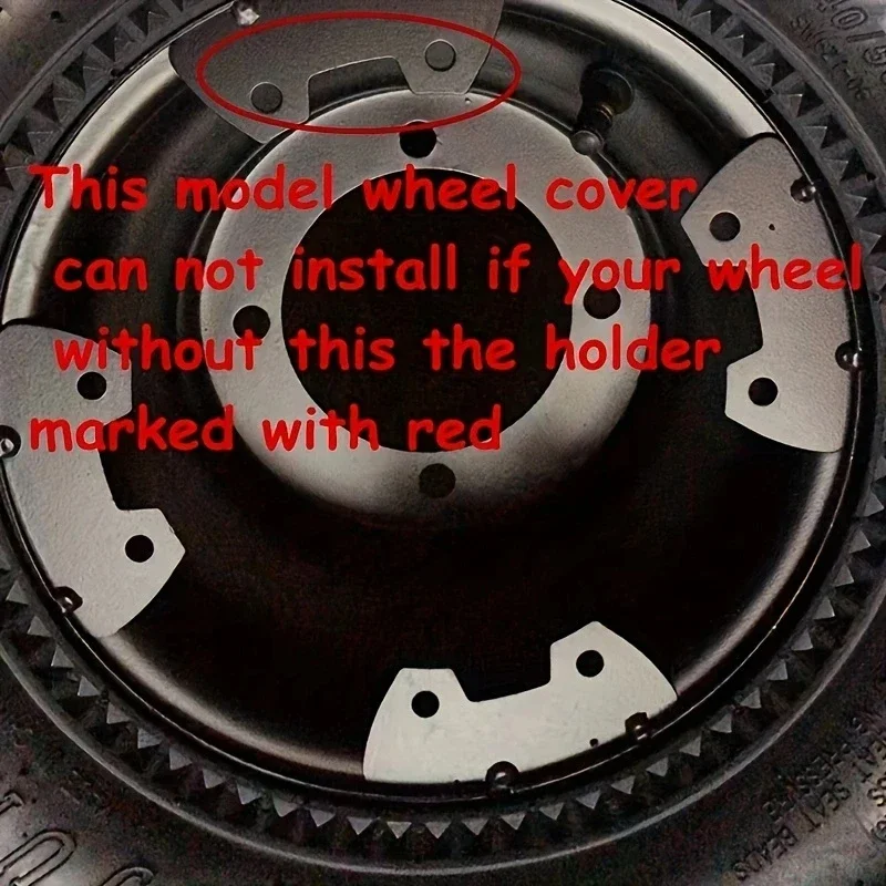 4 piezas de plástico ATV llanta protección del cubo apto neumáticos 145/70-6 neumático 6 pulgadas 7 ''8'' 10 '' cubierta embellecedora de rueda tapa decorativa - imagen 2