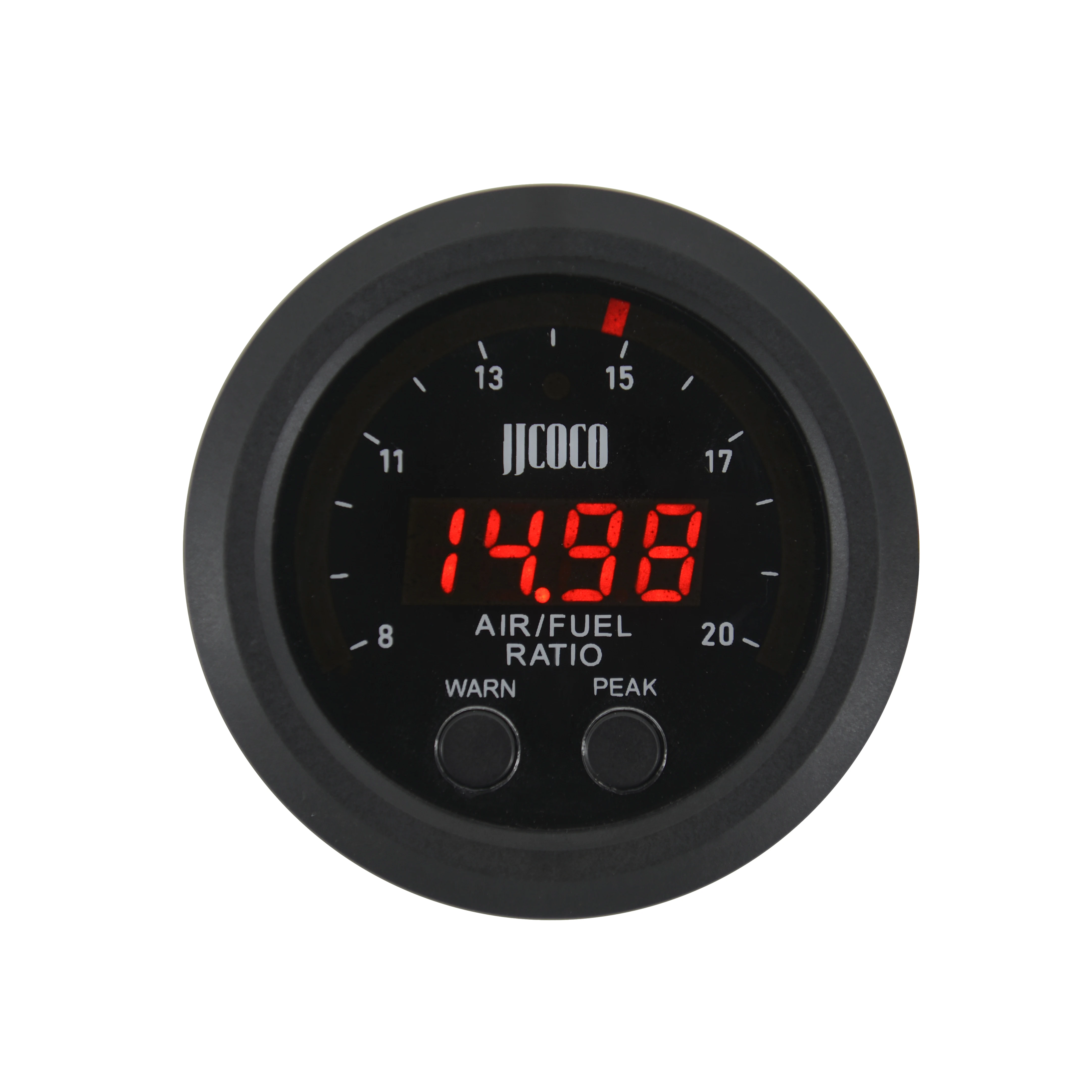 Medidor aire-combustible Serie S 52mm LED con sensor O2 banda ancha