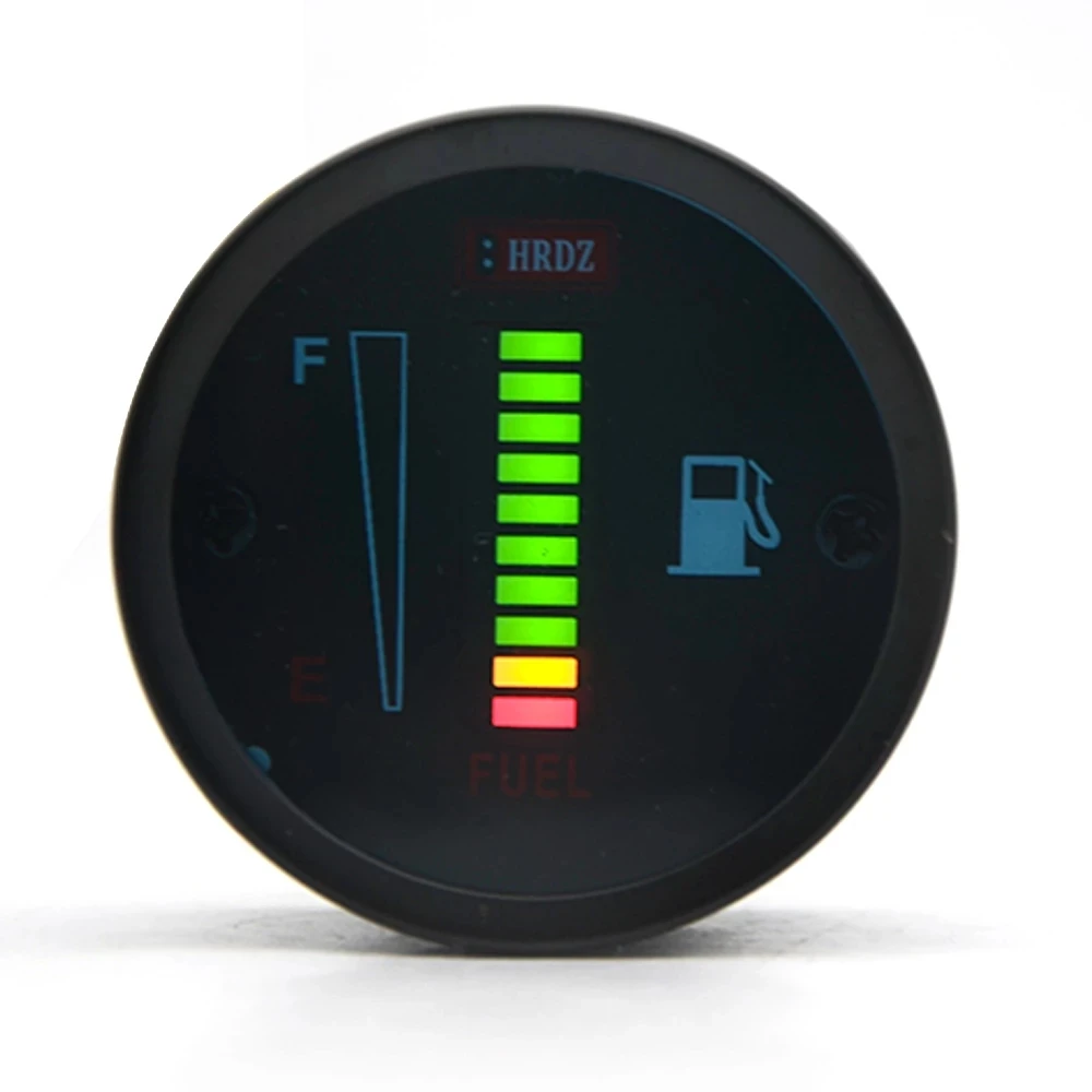 Indicador nivel combustible LED 52mm 12V-24V aluminio - imagen 5