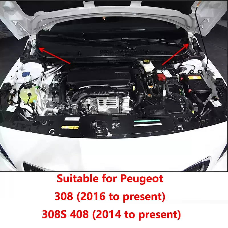 98072348 XT XT- mostrar título original 98072347 XT para Peugeot 308S nuevo 308 408 embellecedor de rejilla de entrada de aire, decoración de esquina del parabrisas delantero, tapa de cubierta embellecedora de capó - imagen 3