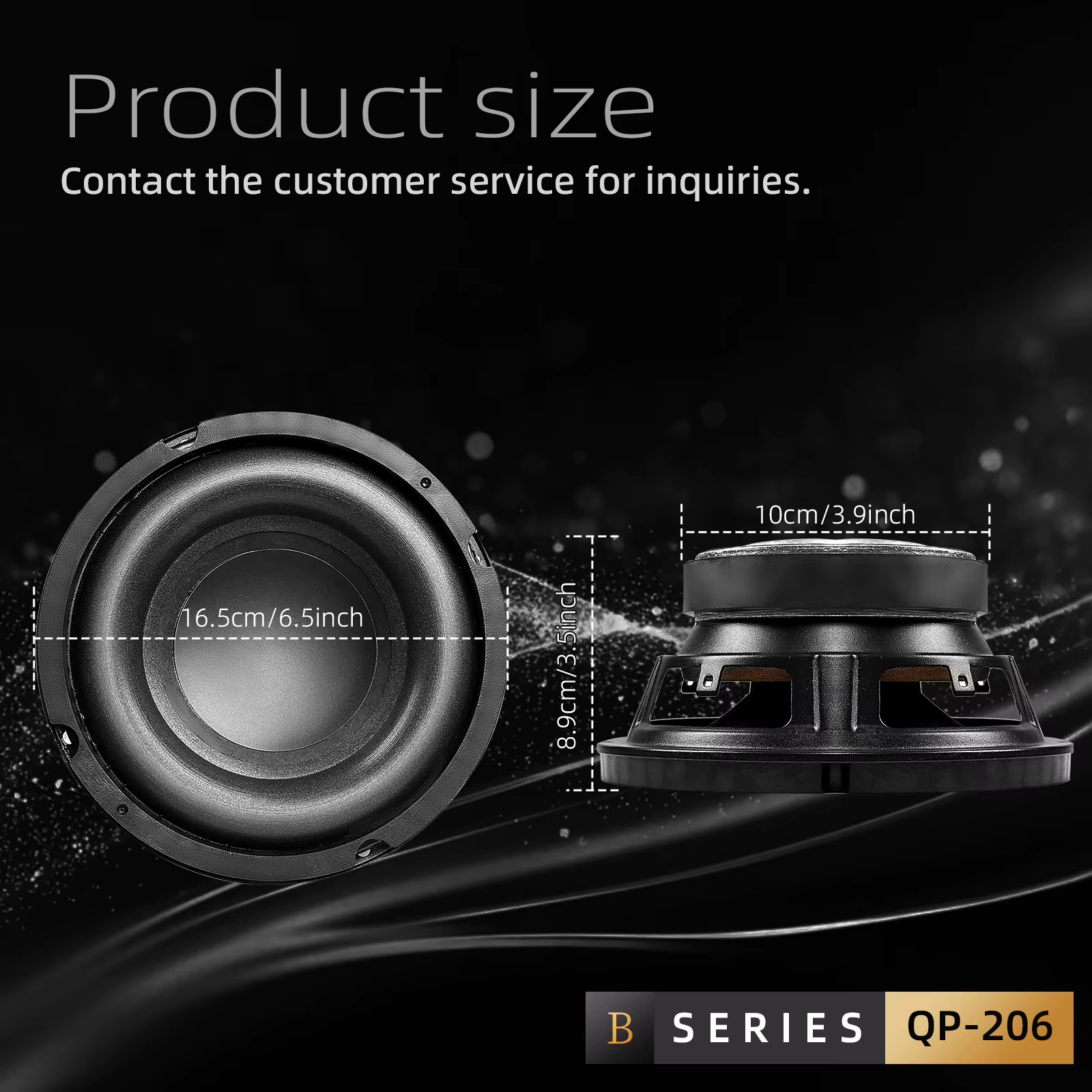 Subwoofer Q-PERTORS 6,5-8" para coche – Altavoz estéreo modificación automoción - imagen 5