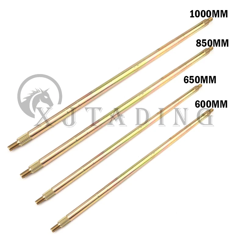 Eje trasero completo de 100/85/65/60cm, buje de 78MM x 3 tachuelas con freno de disco hidráulico, Piñón 37T para Go Karts ATV Quad Dirt Bike parts - imagen 2