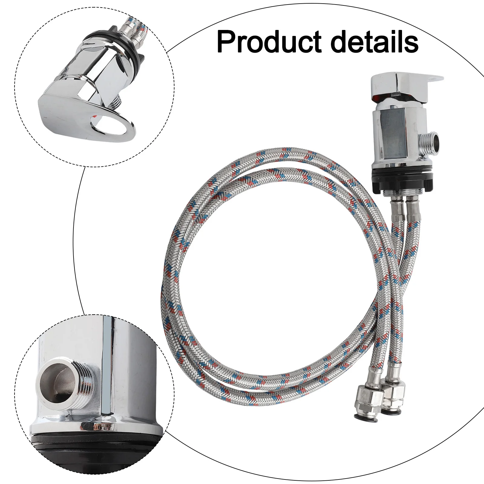 Grifo mezclador de ducha con colas inox – Campervan y RV - imagen 4
