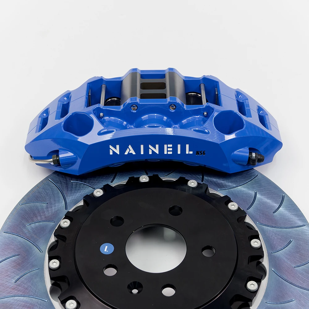 Performance Auto Nuevos sistemas de frenos Kit de frenos grandes de pinzas forjadas de 6 pistones para Nissan 370Z 350Z 300ZX - imagen 3