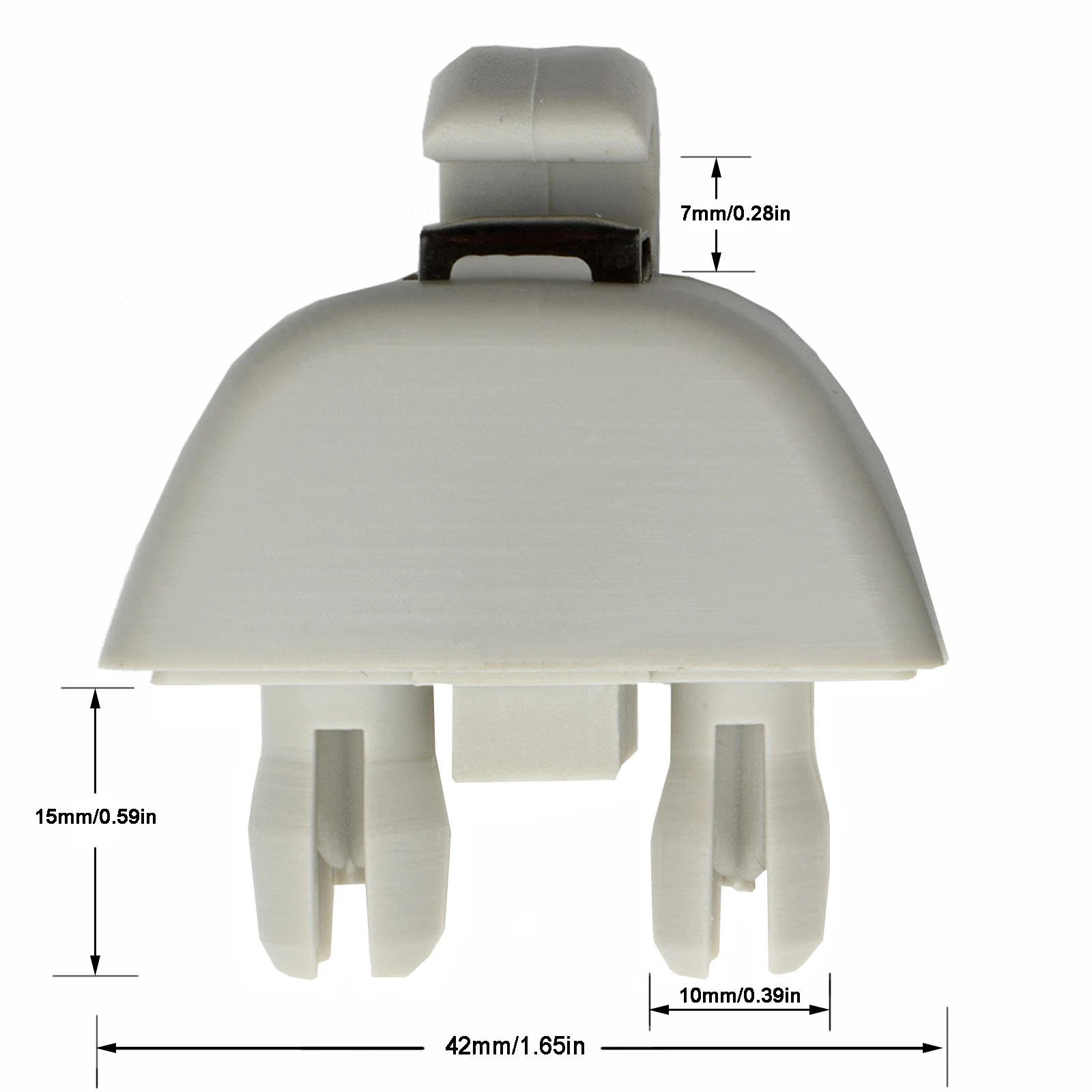 6RD857561Y20 Clip de parasol para Audi A6, VW Passat, Polo y Up! - imagen 2