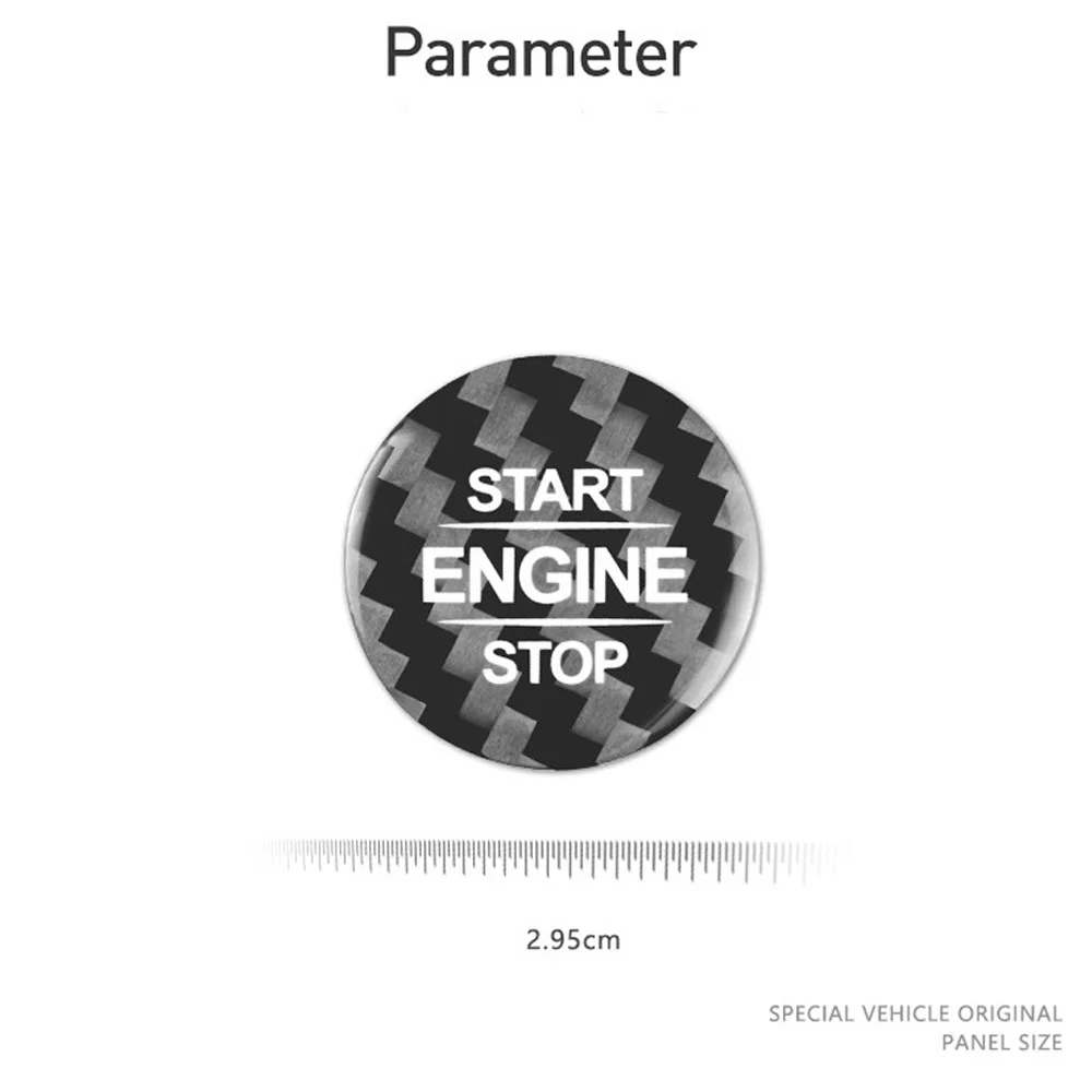 Botón Stop Engine fibra de carbono para Mercedes GLS/GLE 2020 - imagen 3