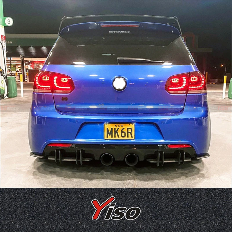 Difusor trasero fibra carbono FLUX para Golf 6 GTI R20 - imagen 4