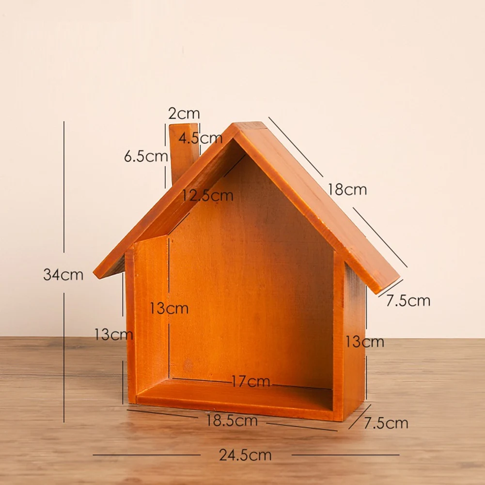 Caja almacenamiento madera Retro – escritorio habitación decorativa - imagen 3