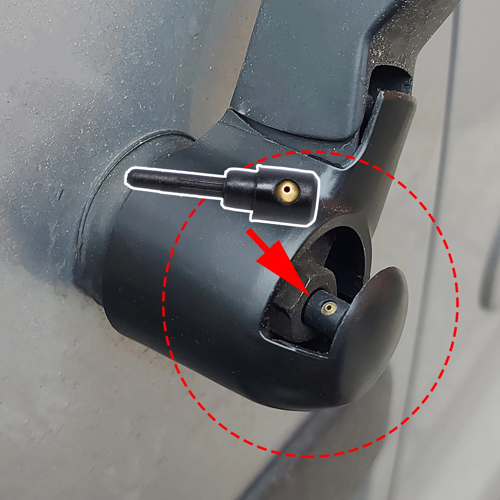Boquilla limpiaparabrisas trasero Seat Ibiza León Toledo 1999-2016 - imagen 5