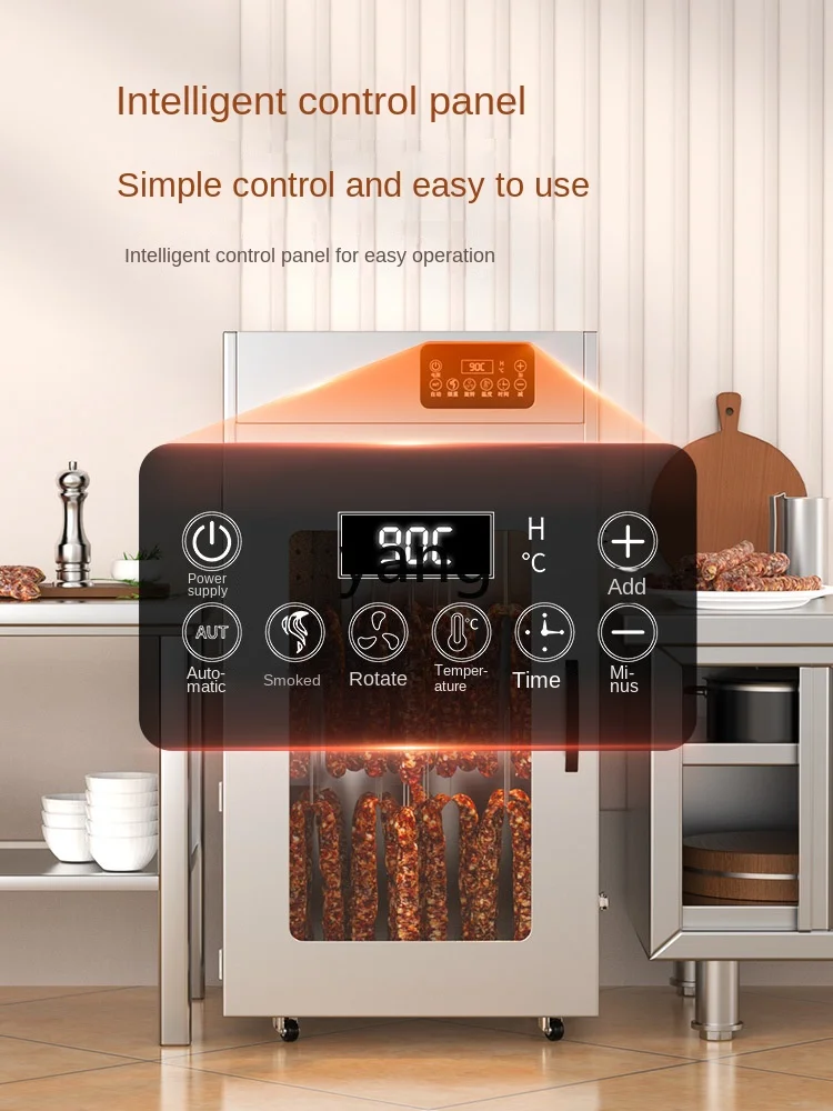 Jq Secador giratorio de salchichas y tocino para alimentos, carne seca, secador de aire grande para el hogar, comercial - imagen 4