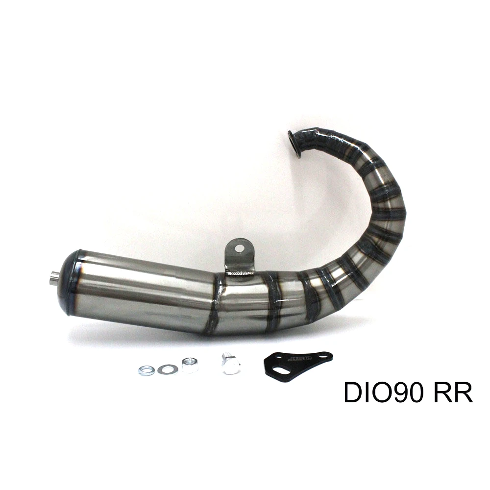 Tubo de escape inoxidable V8 para motos JOG DIO BWS ZX - imagen 5