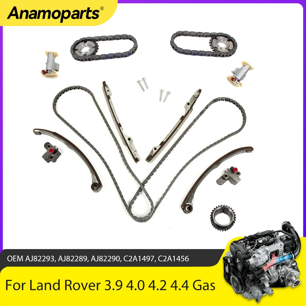 Kit cadena distribución Jaguar Land Rover Lincoln 4.0-4.4 V8 gasolina
