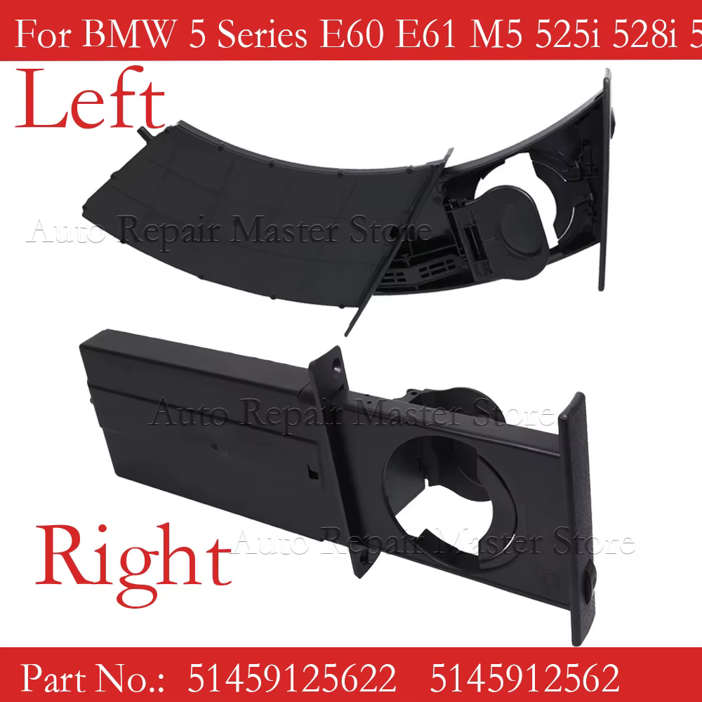 Compartimento central delantero para coche, portavasos de agua para BMW serie 5, E60, E61, M5, 525i, 528i, 530i, 535i, 550i, 04-10, 51459125622, 5145912562 - imagen 2