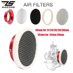 Filtro de aire cónico ZS Racing para carburador, aluminio CNC