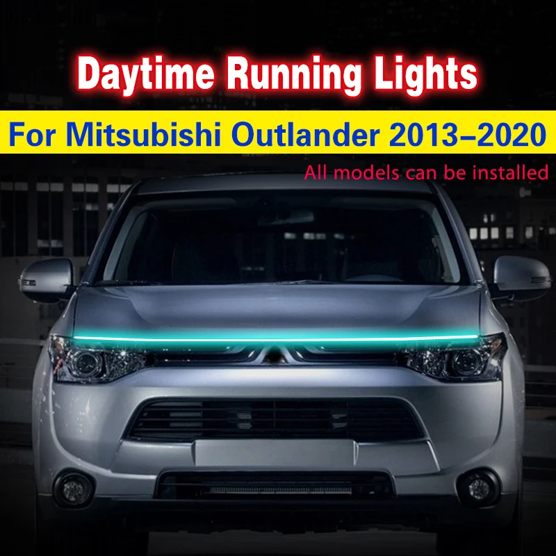 1 Uds. Luz LED de circulación diurna lámpara DRL lámpara antiniebla impermeable para Mitsubishi Outlander 2013-2020 lámpara ambiental decorativa Universal