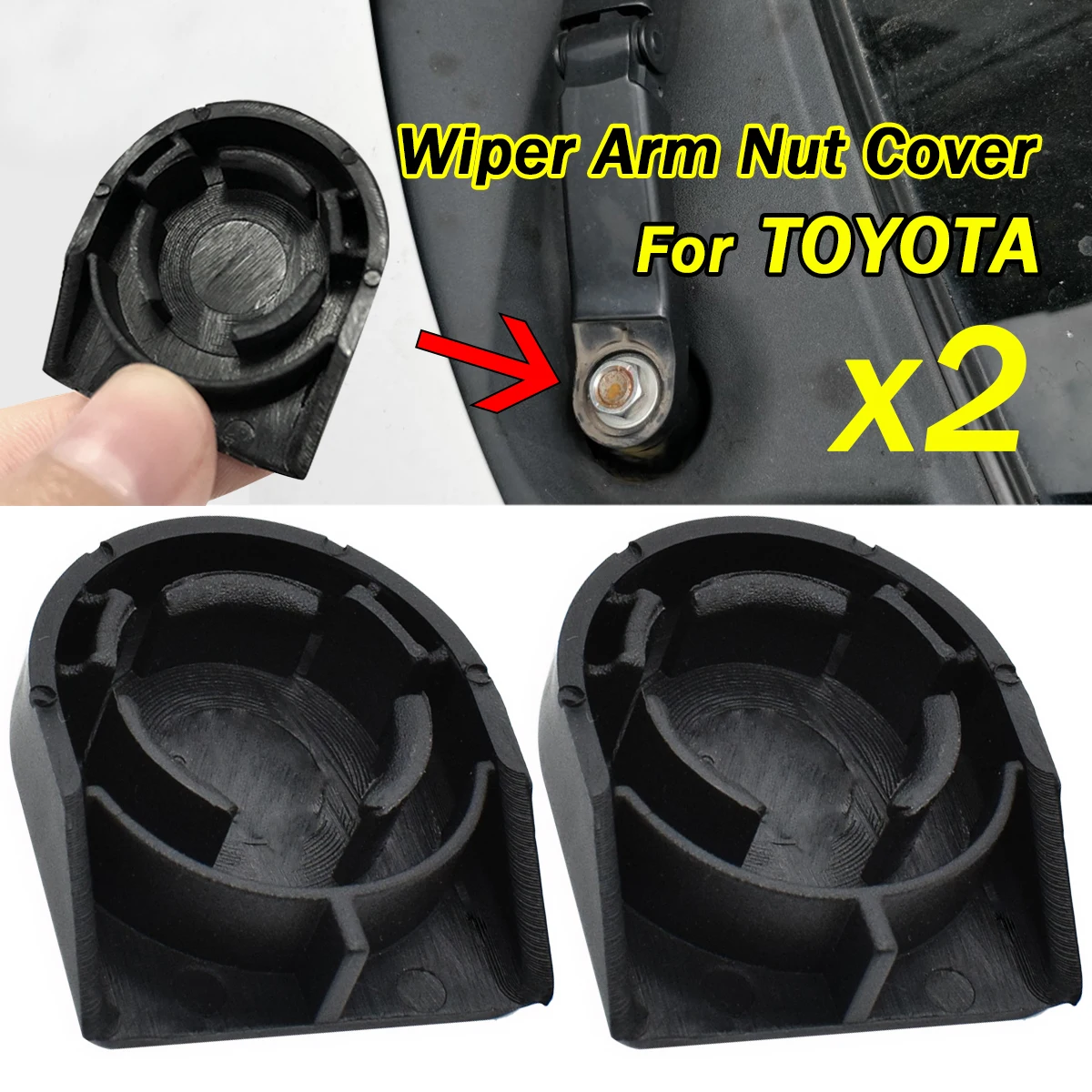 8529213010 Tapa de tuerca del brazo limpiaparabrisas Toyota Corolla