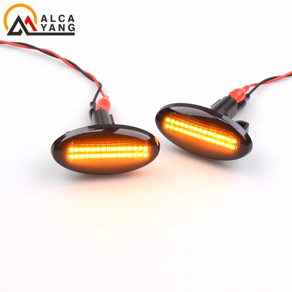 Detalle de la lente semiesfumada y LED