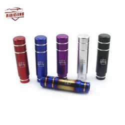 Pomo palanca de cambios de aluminio elegante con cabezal