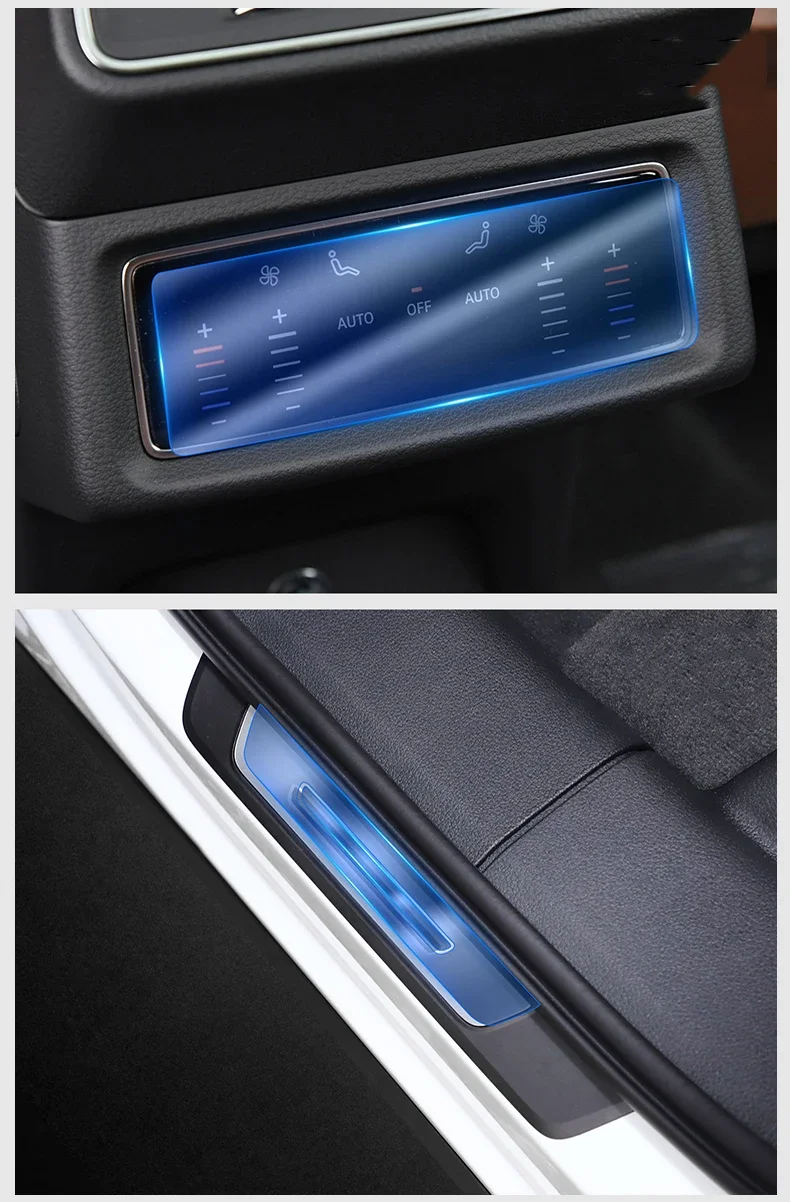 Accesorios de instalación y película protectora para el interior del Audi e-tron