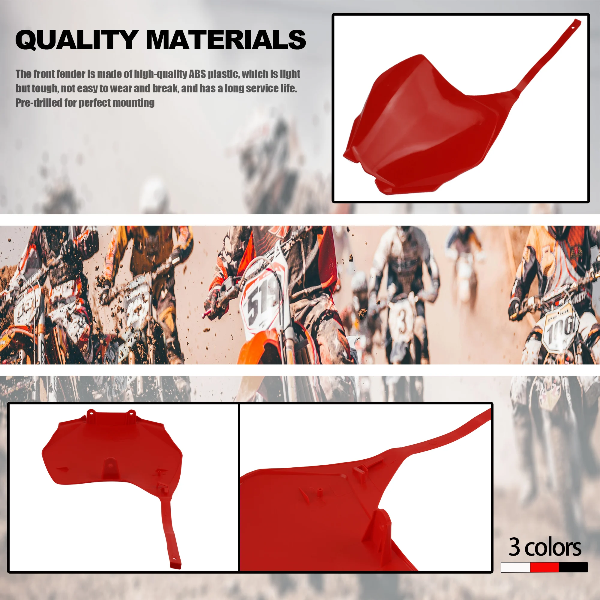 Panel trasero numeración Motocross universal – Yamaha, Honda, Kawasaki - imagen 5