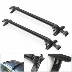 Portaequipajes aluminio negro universal con cerradura – techo coche