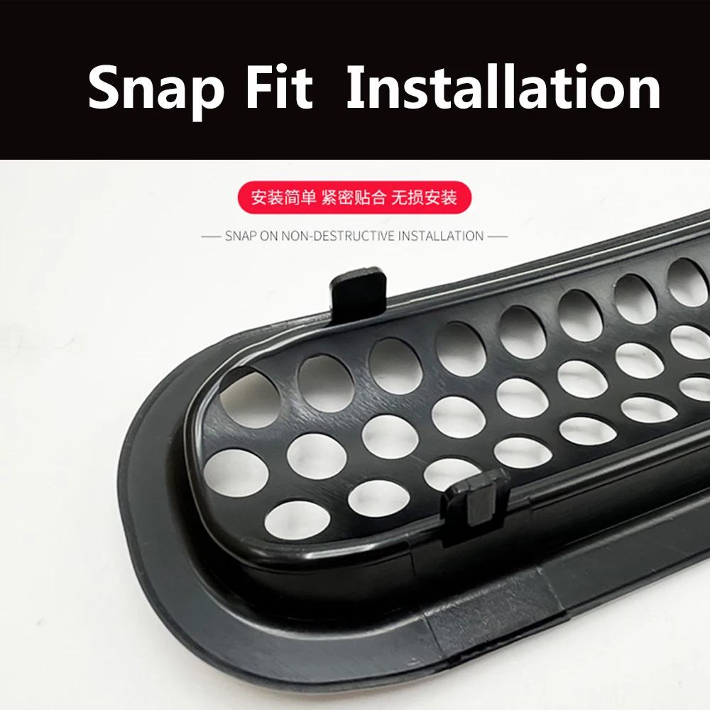 7 Uds. Insertos de malla de rejilla delantera con Clip para coche protector de rejilla de malla para Jeep Wrangler JK JKU 2007-2015 accesorios exteriores - imagen 5