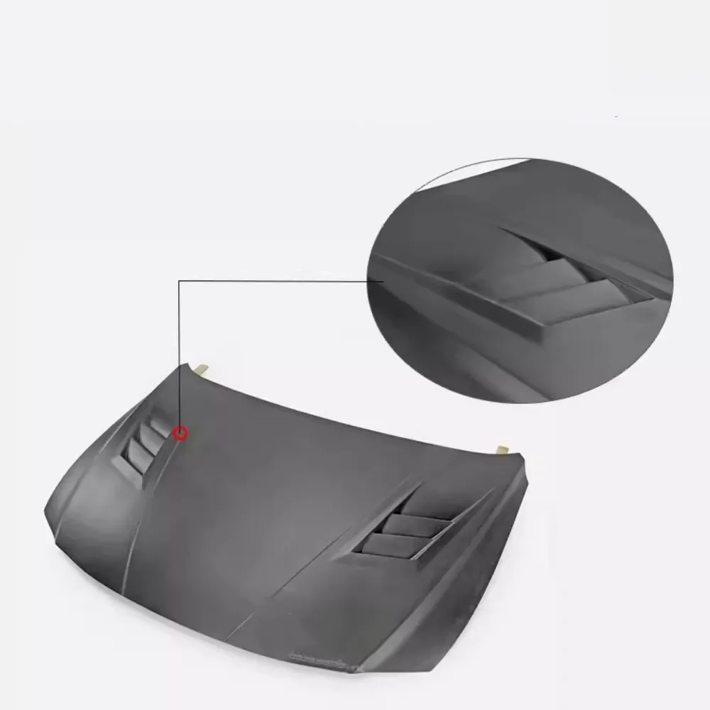 Cubierta de motor fibra carbono estilo modificado para Hyundai Elantra - imagen 2