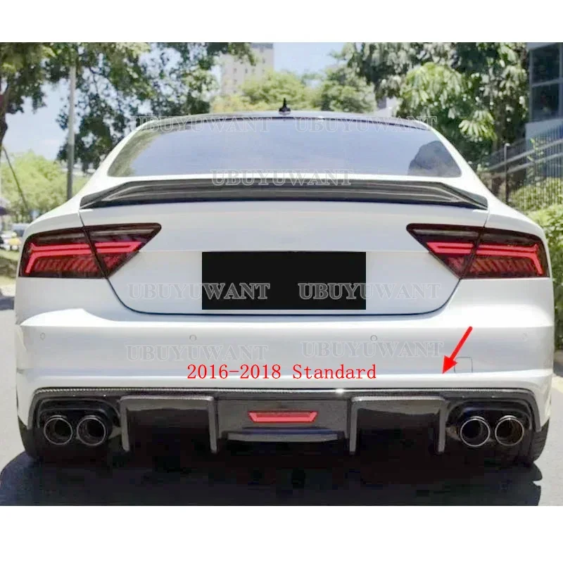 Difusor trasero Audi A7 2011-2018 en carbono o negro mate/brillante - imagen 3