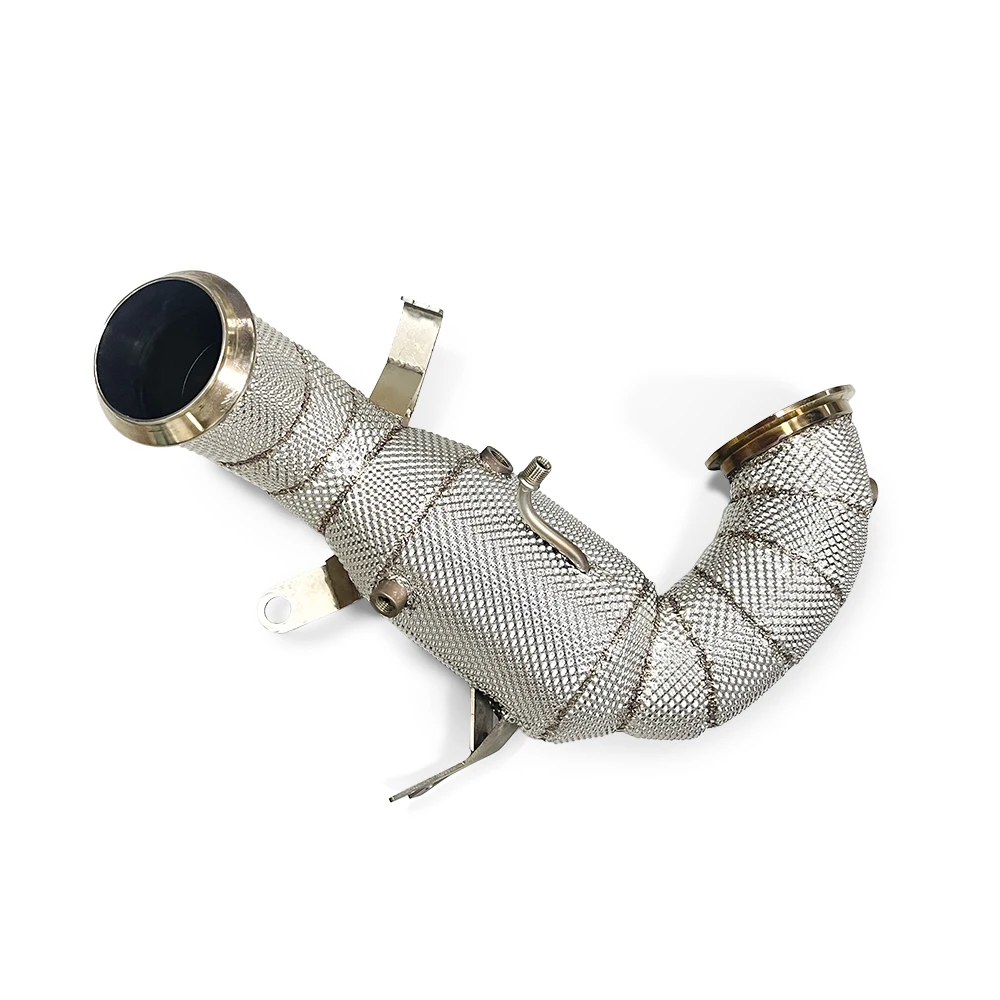 Downpipe inoxidable con protector térmico Mercedes-AMG A45/CLA45 2.0T - imagen 2