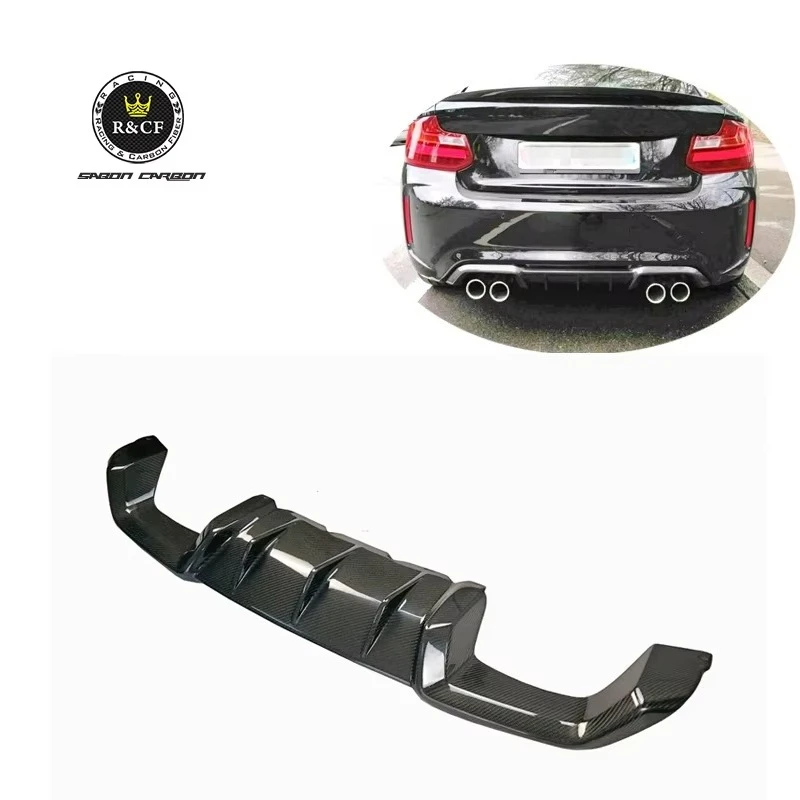 Difusor trasero fibra de carbono BMW M2 F87 Competition 2016-2019