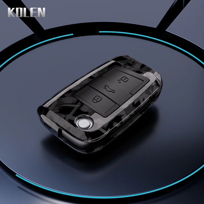 Funda llave fibra de carbono ABS para VW Golf 7 y Tiguan - imagen 4