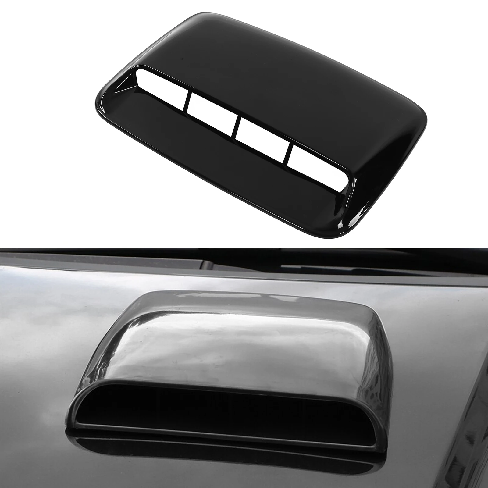 Cubierta Capó Motor ABS Negro Brillante Universal para Coches - imagen 3