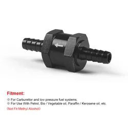 Válvula de retención aceite y combustible 3/8" negro - Universal