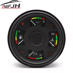 Voltímetro 4 en 1 para coche: presión de combustible y temperatura del agua