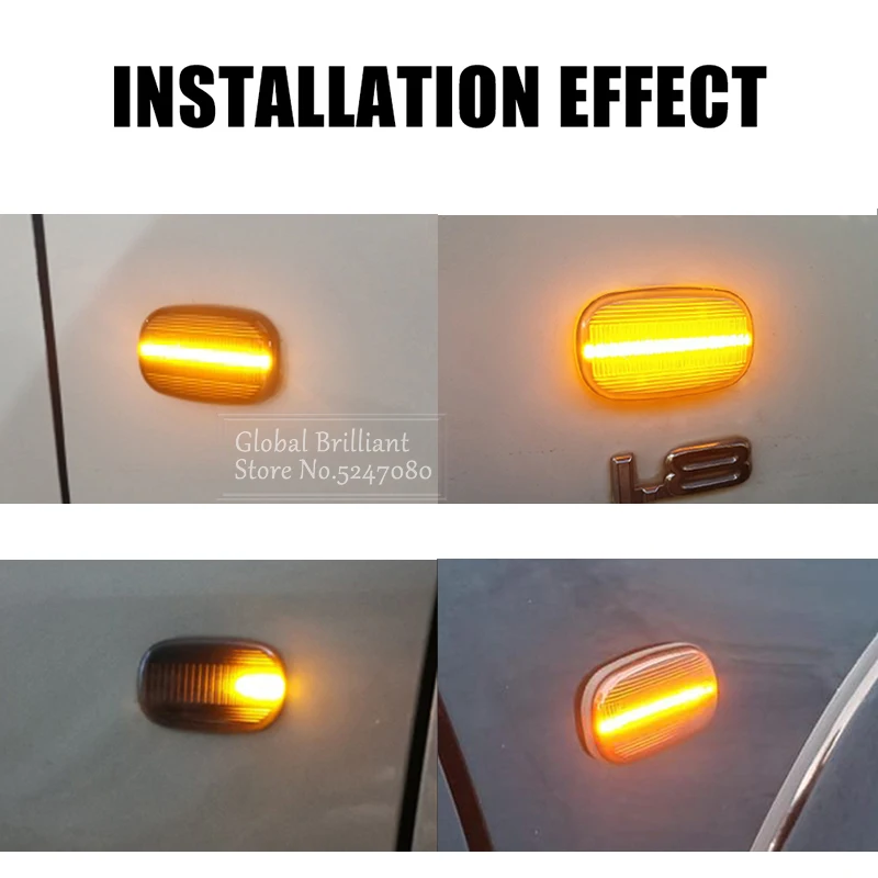 Luces Led dinámicas de señal de giro para Toyota Corolla RAV4 Prius Yaris Camry Vios Hilux Allex Avensis Celica Supra Mk4 - imagen 2
