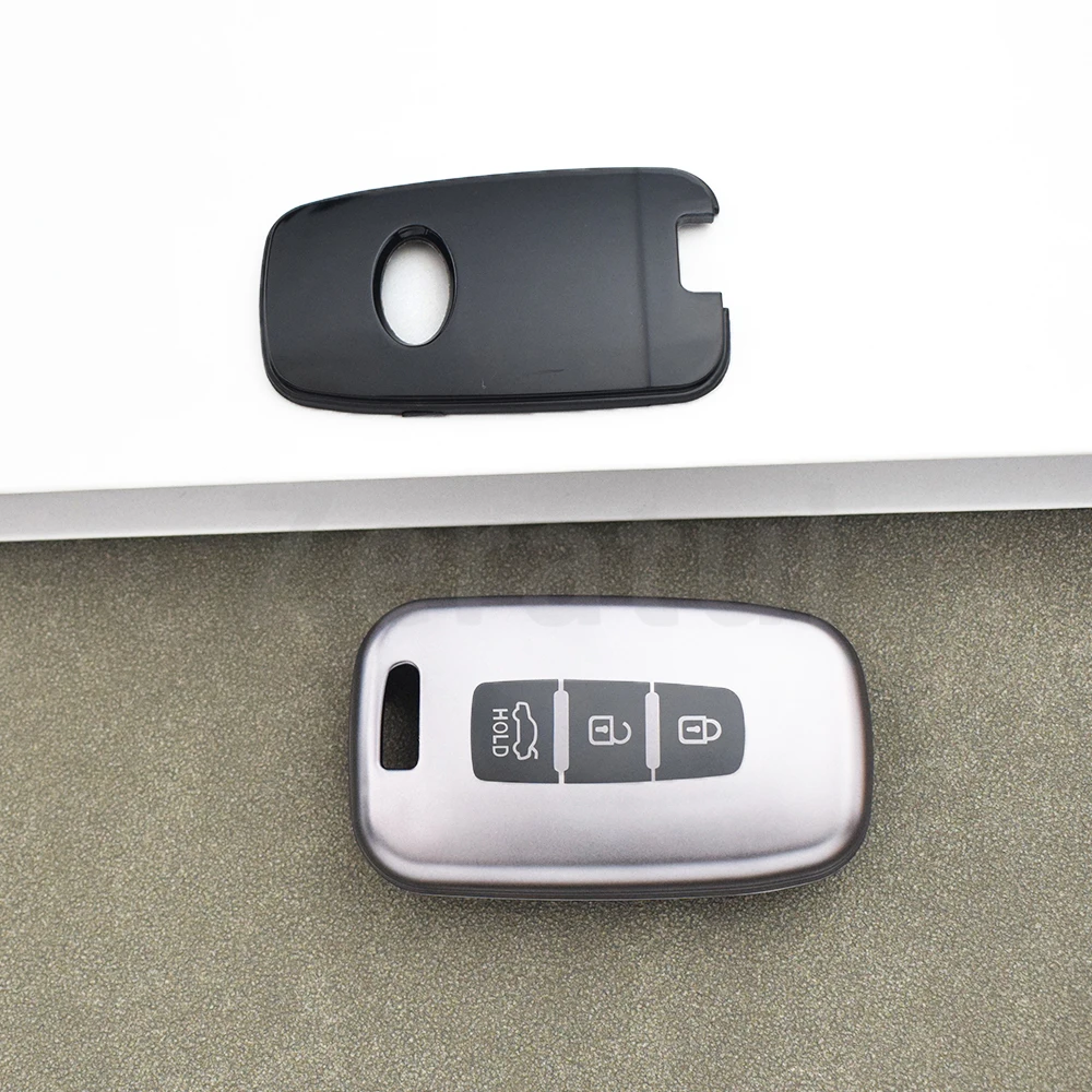 Funda llave inteligente TPU gris pistola Hyundai KIA – Sonata Sportage - imagen 3