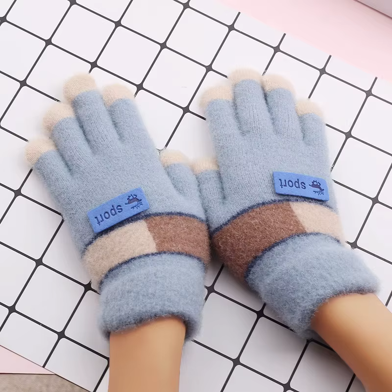 Guantes infantiles de invierno con diseño convertible y forro polar