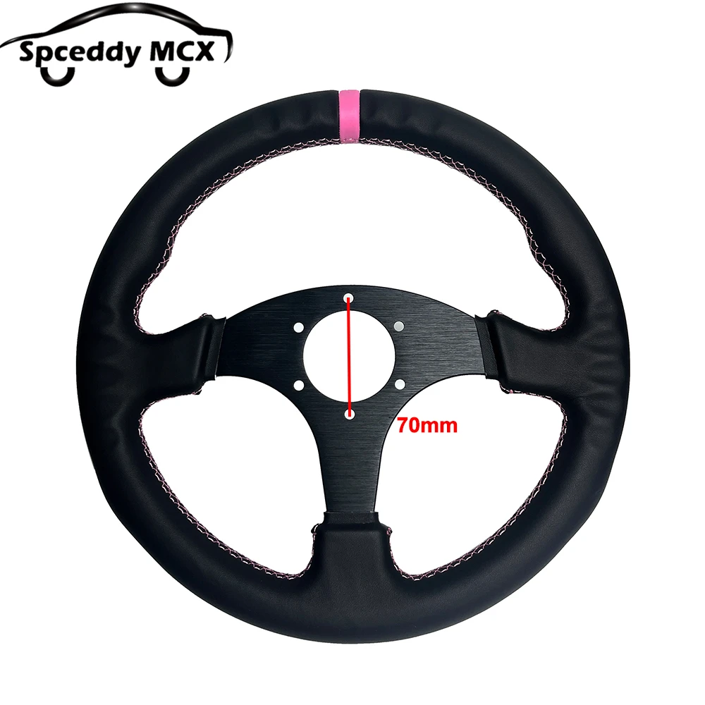 Volante infantil rosa 350 mm con claxon corazón – BMW Audi - imagen 3